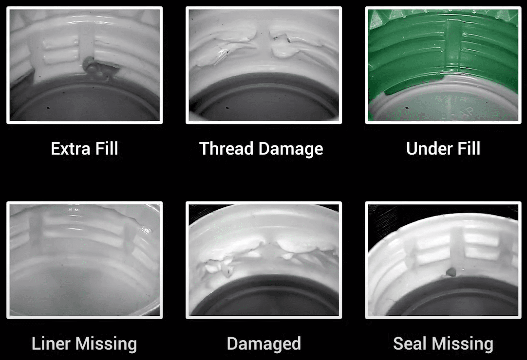 Sorting Defective Caps